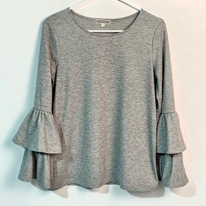 Pleione Tiered Bell-Sleeve Top